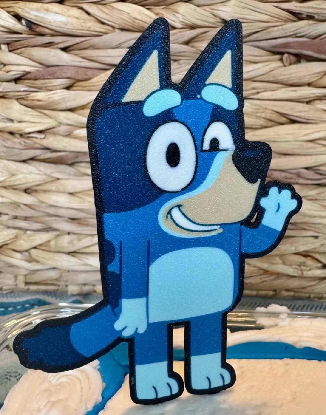 Bluey inspired cake topper