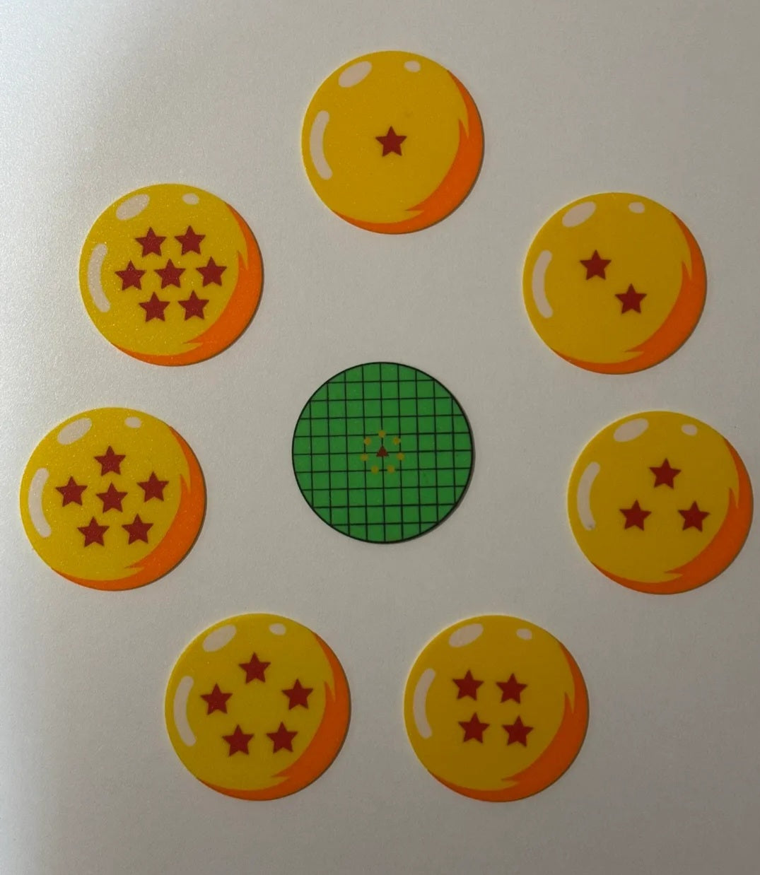 Dragonball Z radar coasters